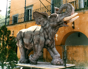 Elephant - made for Bagni di Lucca Carnival (plaster and sacking)